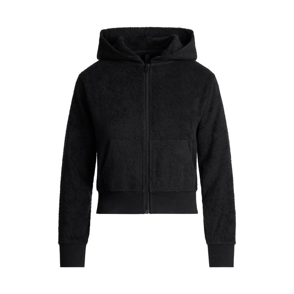 SKIMS Midnight Black Terry Cloth Hoodie